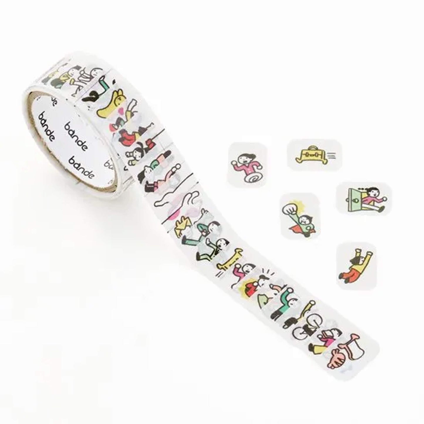 Bande Washi Sticker Roll - People Who Live in Your Planner, Busy as Ever - Roll Stickers