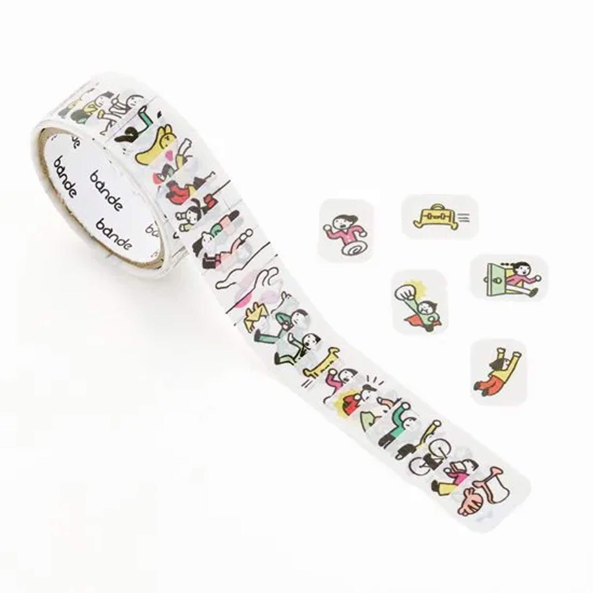 Bande Washi Sticker Roll - People Who Live in Your Planner, Busy as Ever - Roll Stickers