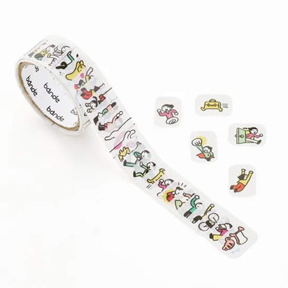 Bande Washi Sticker Roll - People Who Live in Your Planner, Busy as Ever - Roll Stickers