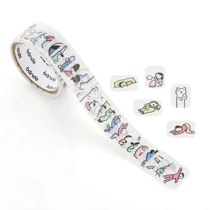 Bande Washi Sticker Roll - People Who Live in Your Planner, Doing Nothing - Roll Stickers