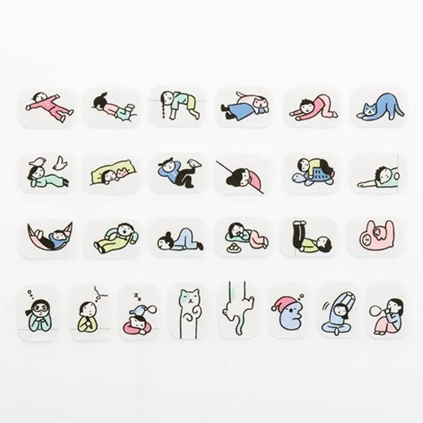 Bande Washi Sticker Roll - People Who Live in Your Planner, Doing Nothing - Roll Stickers