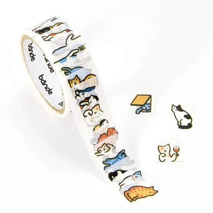Bande Washi Sticker Roll - People Who Live in Your Planner, Full of Cats - Sticker Rolls