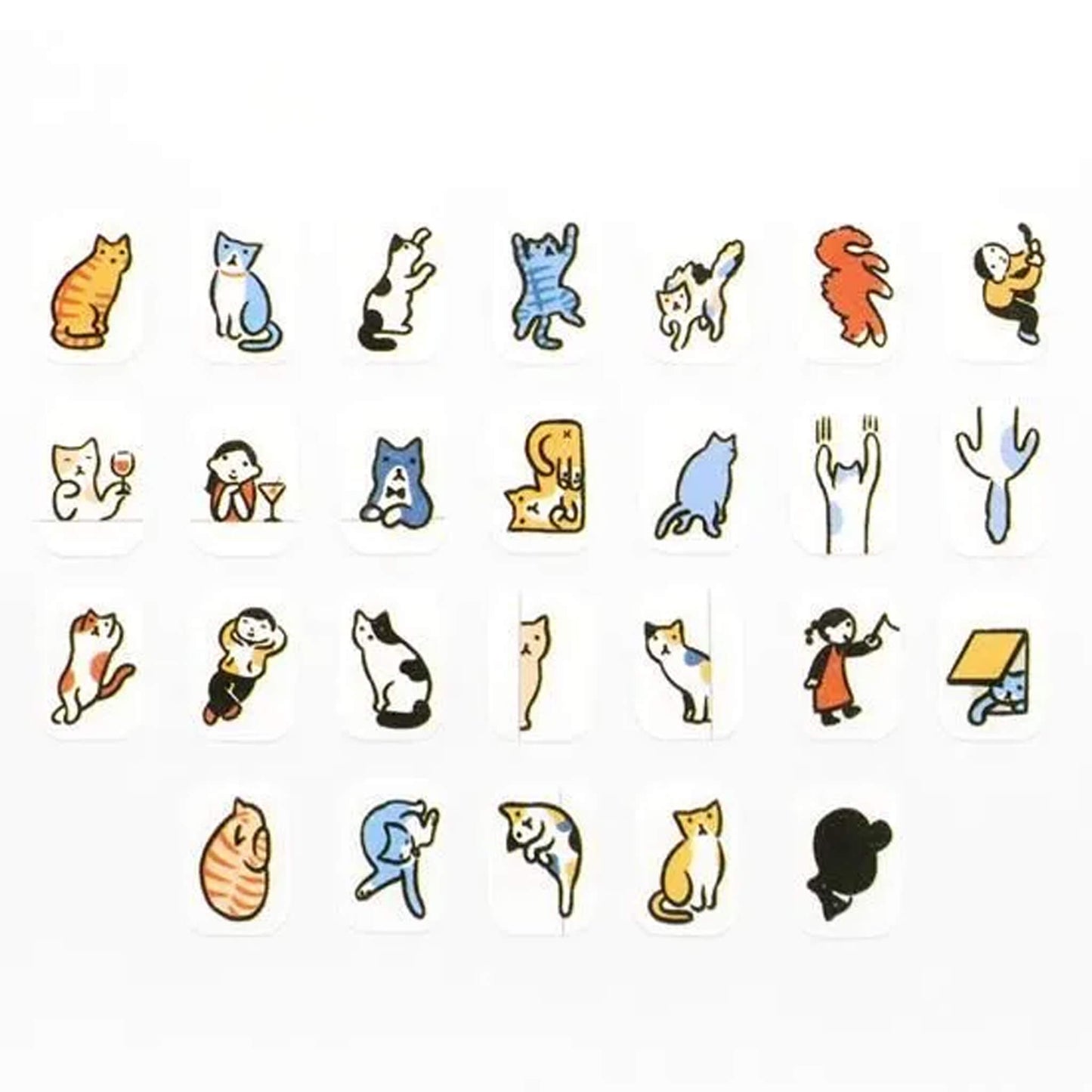 Bande Washi Sticker Roll - People Who Live in Your Planner, Full of Cats - Sticker Rolls