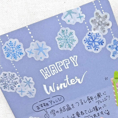 Bande Washi Sticker Roll - Sparkle of Snow - Roll Stickers