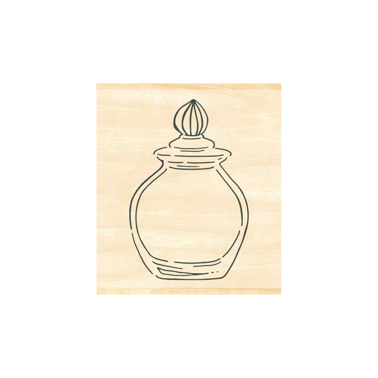 Beverly Ink no Aibo Stamp - Glass Jar - Rubber Stamps