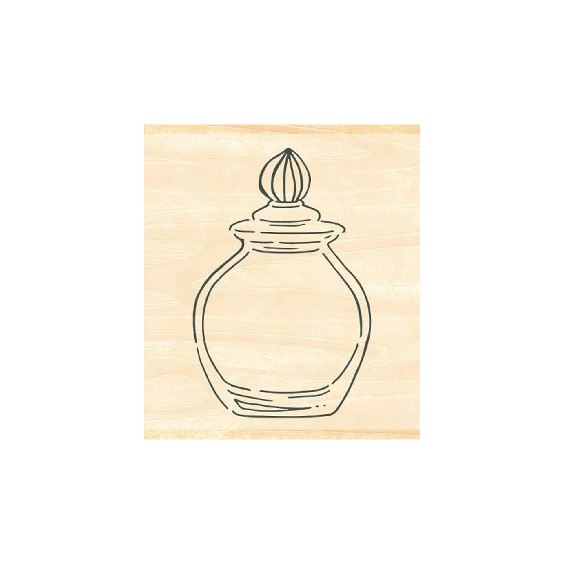 Beverly Ink no Aibo Stamp - Glass Jar - Rubber Stamps