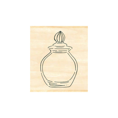 Beverly Ink no Aibo Stamp - Glass Jar - Rubber Stamps
