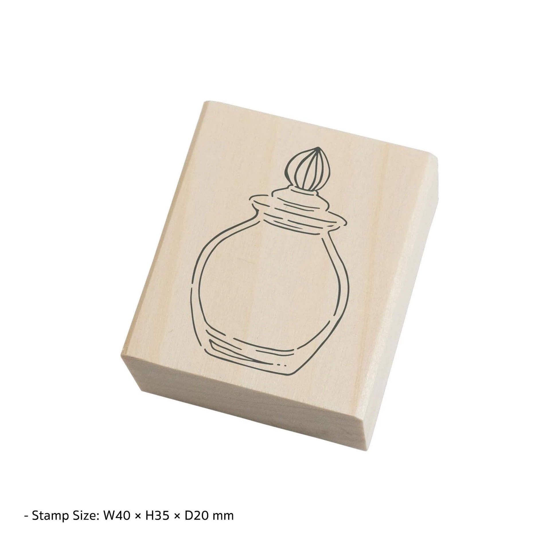 Beverly Ink no Aibo Stamp - Glass Jar - Rubber Stamps