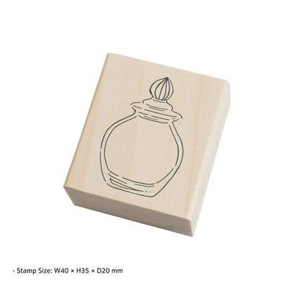 Beverly Ink no Aibo Stamp - Glass Jar - Rubber Stamps