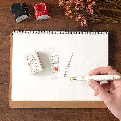 Beverly Ink no Aibo Stamp - Glass Pen - Rubber Stamps