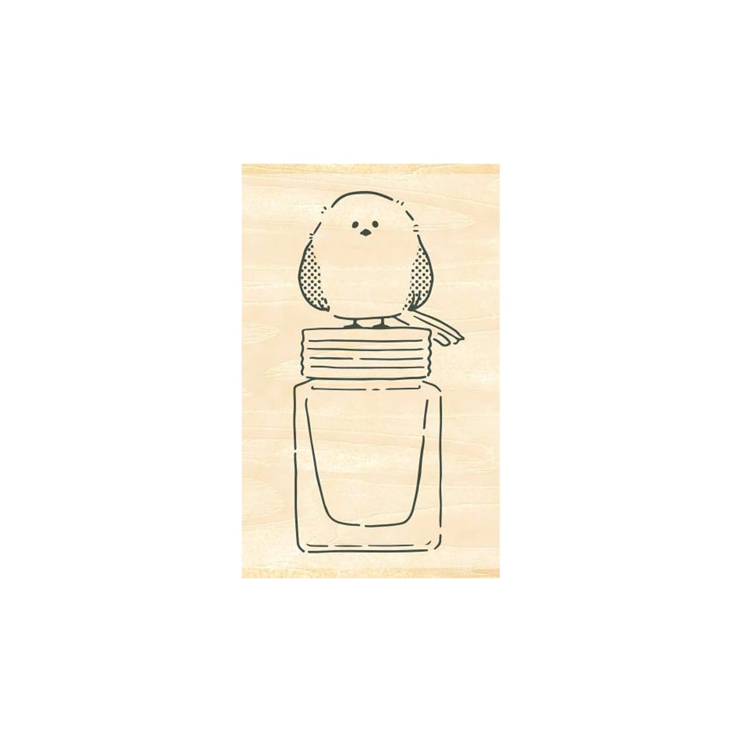 Beverly Ink no Aibo Stamp - Shimaenaga and Ink - Rubber Stamps