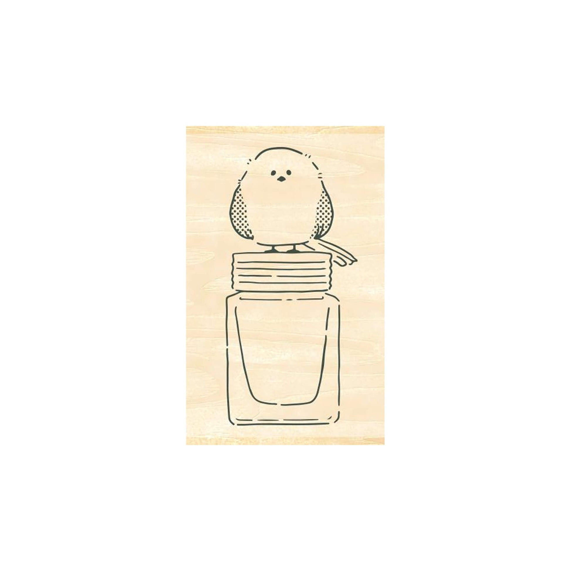 Beverly Ink no Aibo Stamp - Shimaenaga and Ink - Rubber Stamps