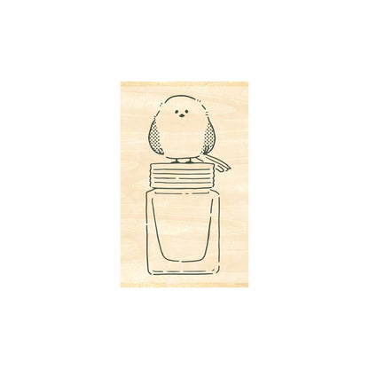 Beverly Ink no Aibo Stamp - Shimaenaga and Ink - Rubber Stamps