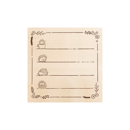 Beverly Irodori Stamp - Hedgehog Stroll - Rubber Stamps