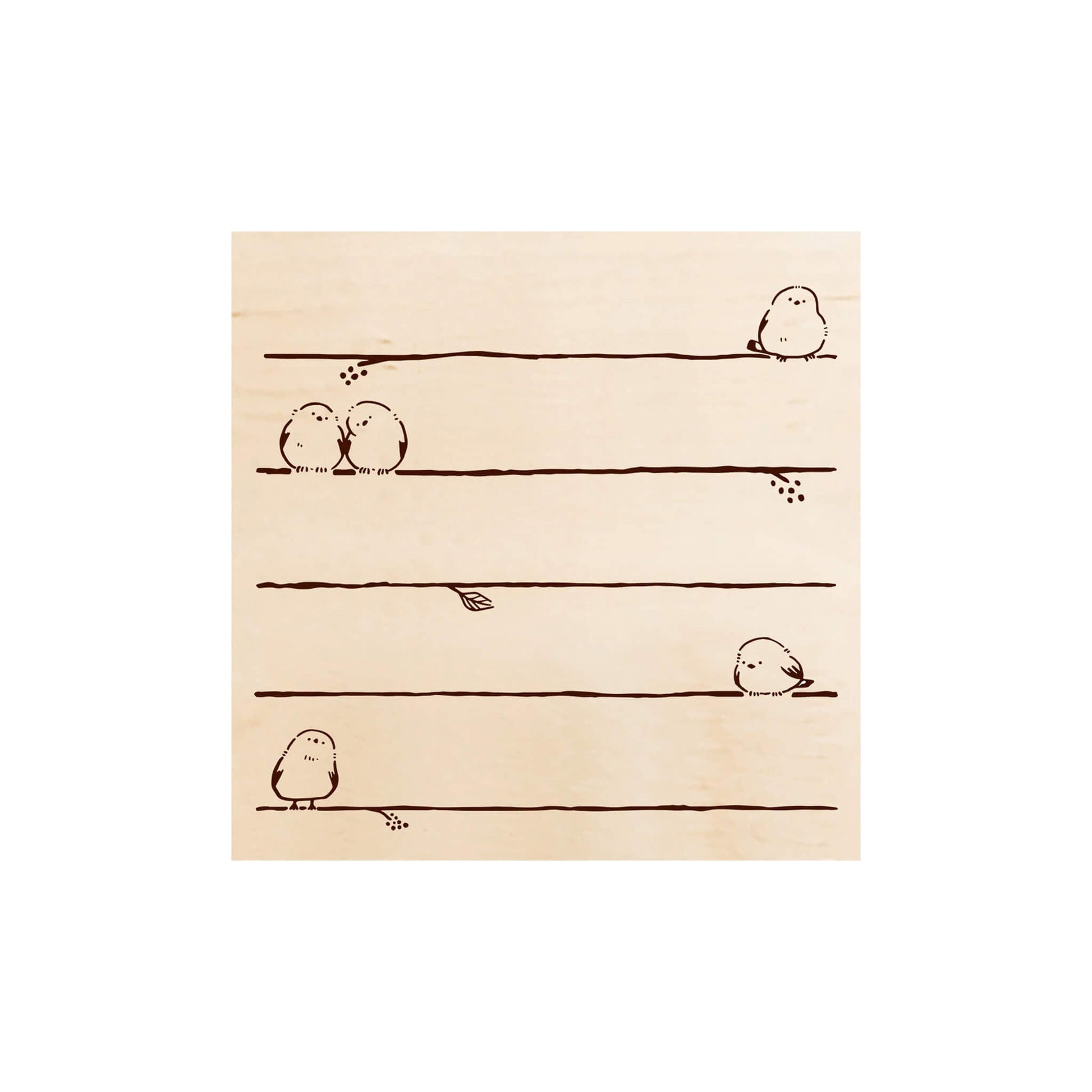 Beverly Irodori Stamp - Shimaenaga at Rest - Rubber Stamps