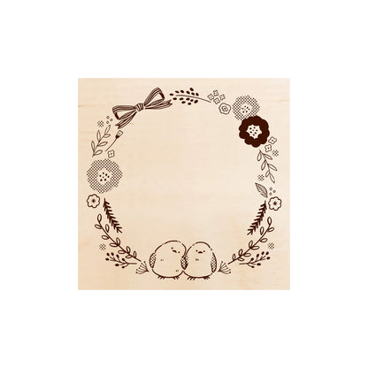 Beverly Irodori Stamp - Shimaenaga Wreath - Rubber Stamps