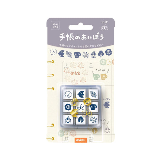 Beverly Mini Stamp Set - Nordic - Rubber Stamps