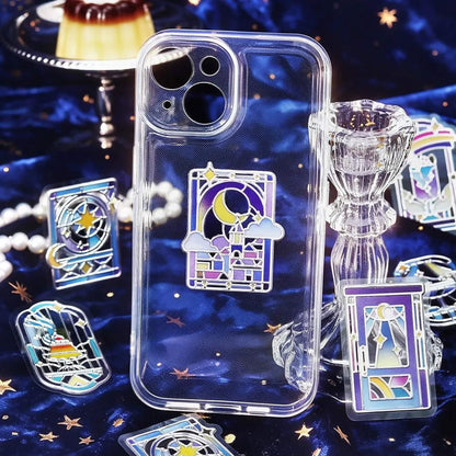 BGM 3D Clear Flake Sticker Café à la Mode・Traveling Windows - Night - Flake Stickers