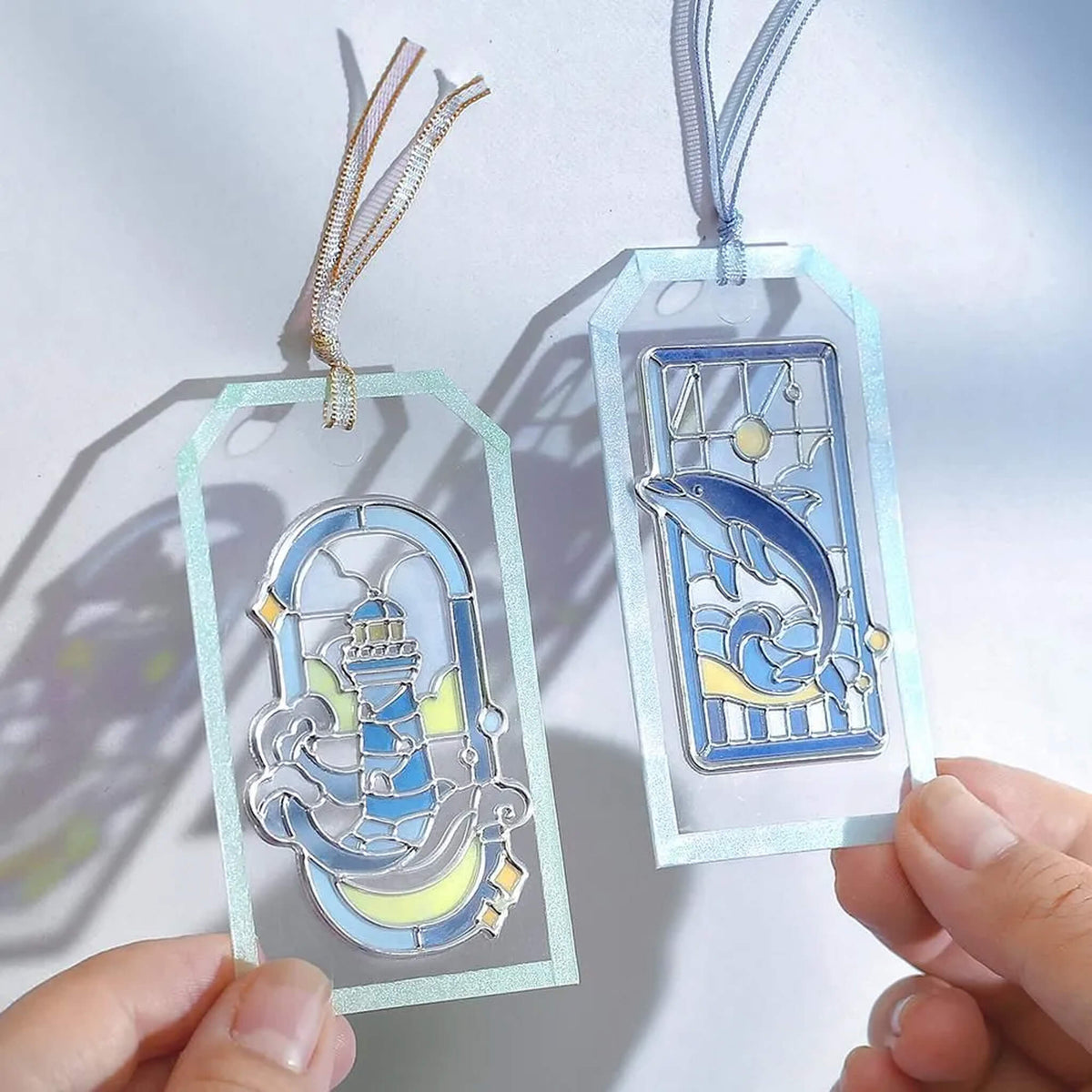 BGM 3D Clear Flake Sticker Café à la Mode・Traveling Windows - Sea - Flake Stickers
