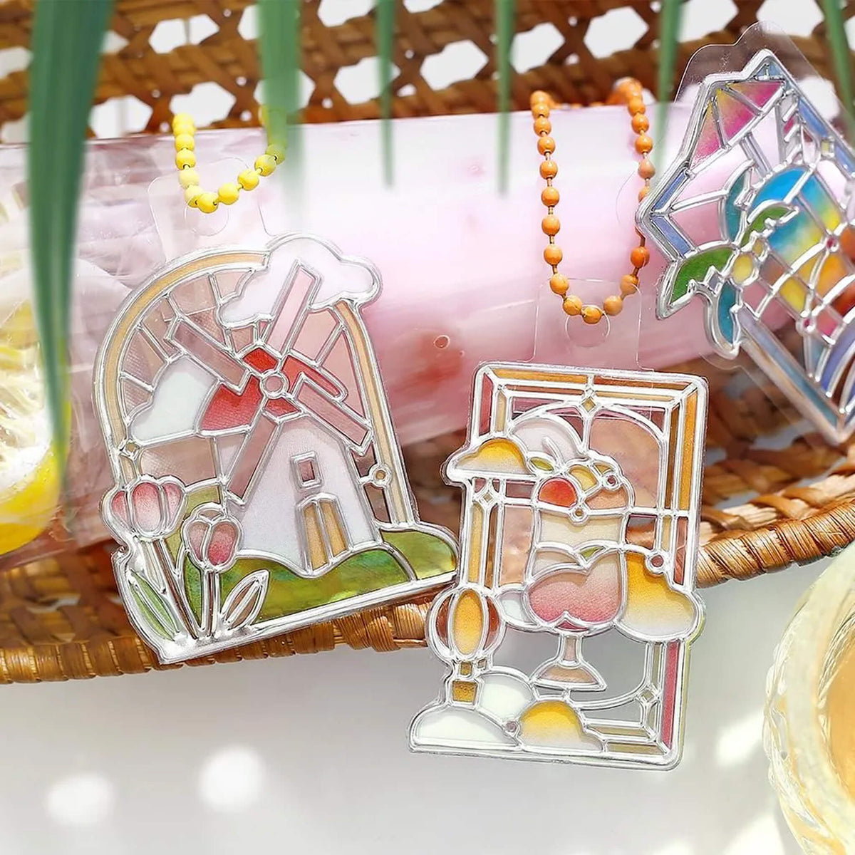 BGM 3D Clear Flake Sticker Café à la Mode・Traveling Windows - World - Flake Stickers