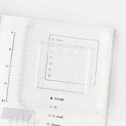BGM Acrylic Block for Clear Stamps - Grid - S - Acrylic Blocks