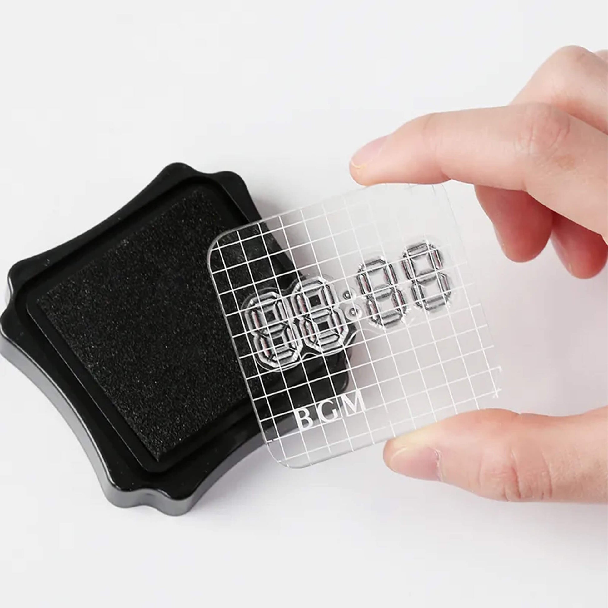 BGM Acrylic Block for Clear Stamps - Grid - S - Acrylic Blocks