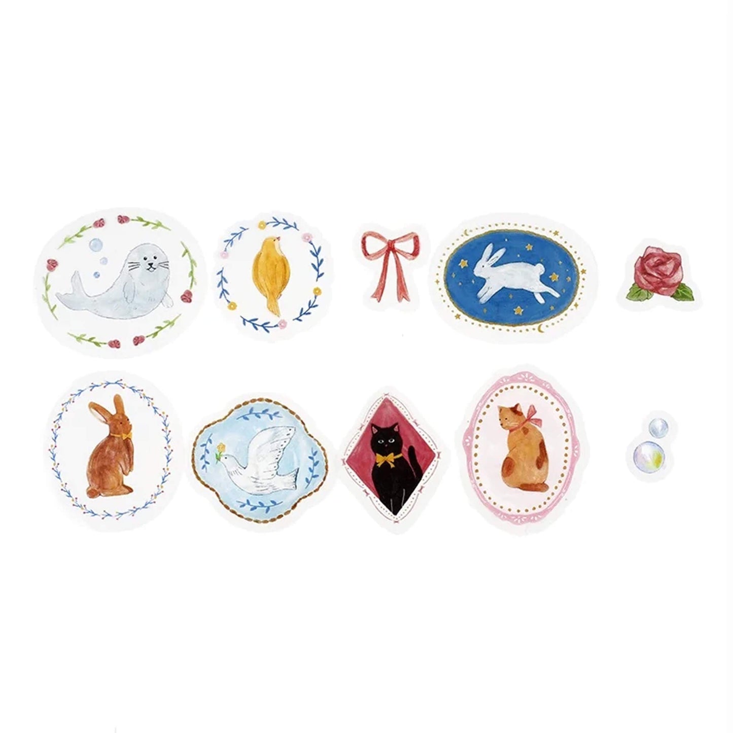 BGM Clear Flake Sticker Maiden Brooch - Animal - Flake Stickers