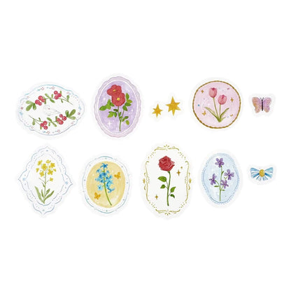 BGM Clear Flake Sticker Maiden Brooch - Flower - Flake Stickers