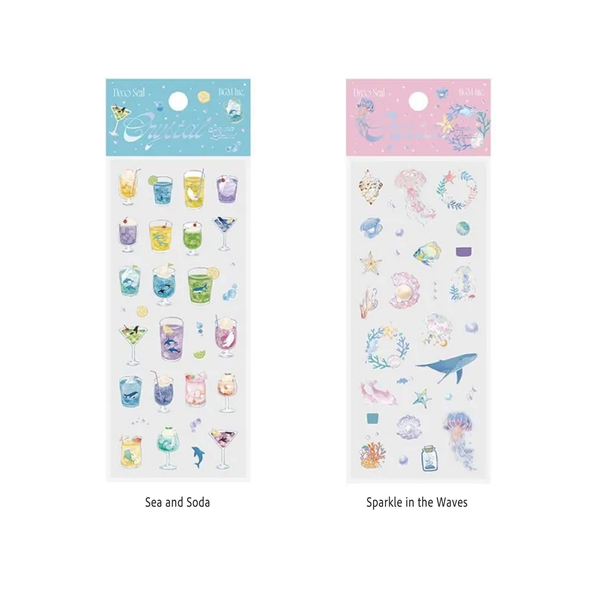 BGM Crystal Seal 2025 Summer Limited - Sea and Soda - Sticker Sheets