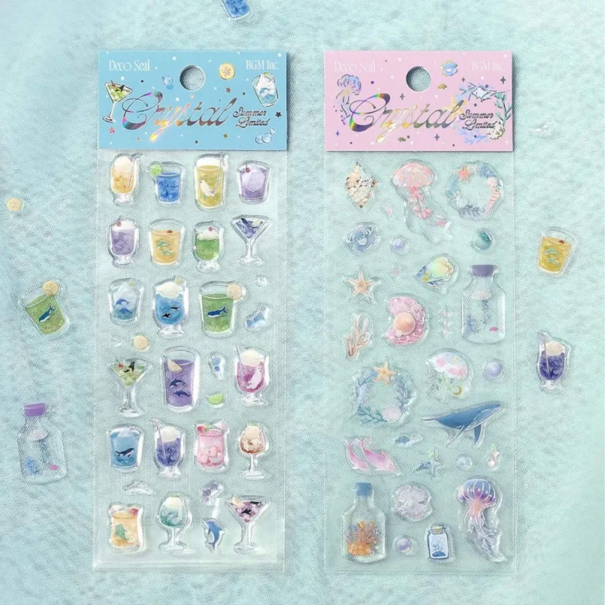 BGM Crystal Seal 2025 Summer Limited - Sea and Soda - Sticker Sheets