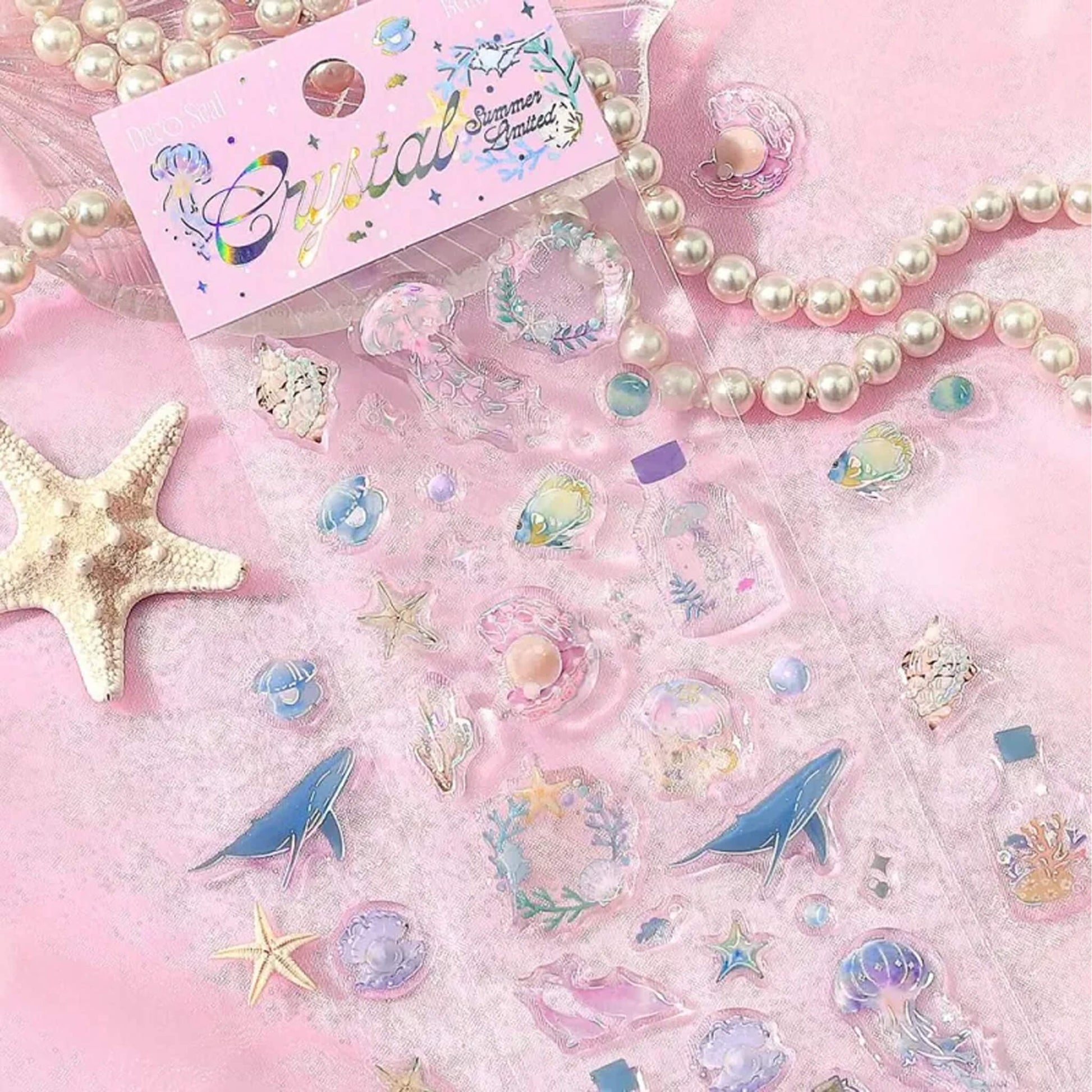 BGM Crystal Seal 2025 Summer Limited - Sparkle in the Waves - Sticker Sheets