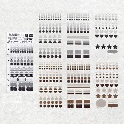 BGM Daily Palette Sticker Set - Dark - Sticker Sheets
