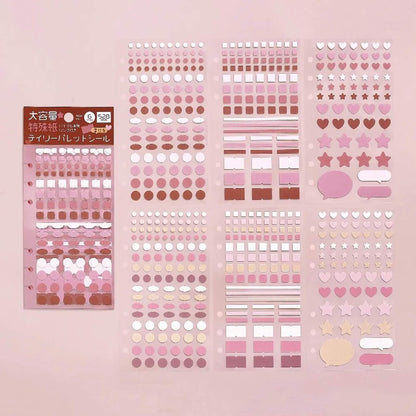 BGM Daily Palette Sticker Set - Raspberry - Sticker Sheets