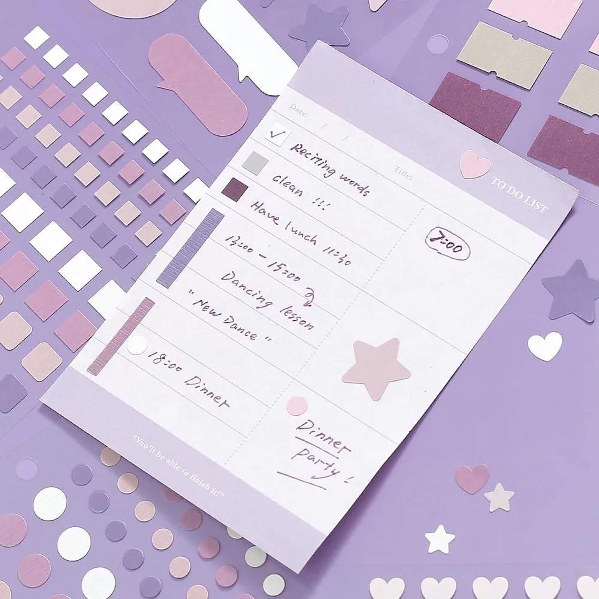 BGM Daily Palette Sticker Set - Raspberry - Sticker Sheets