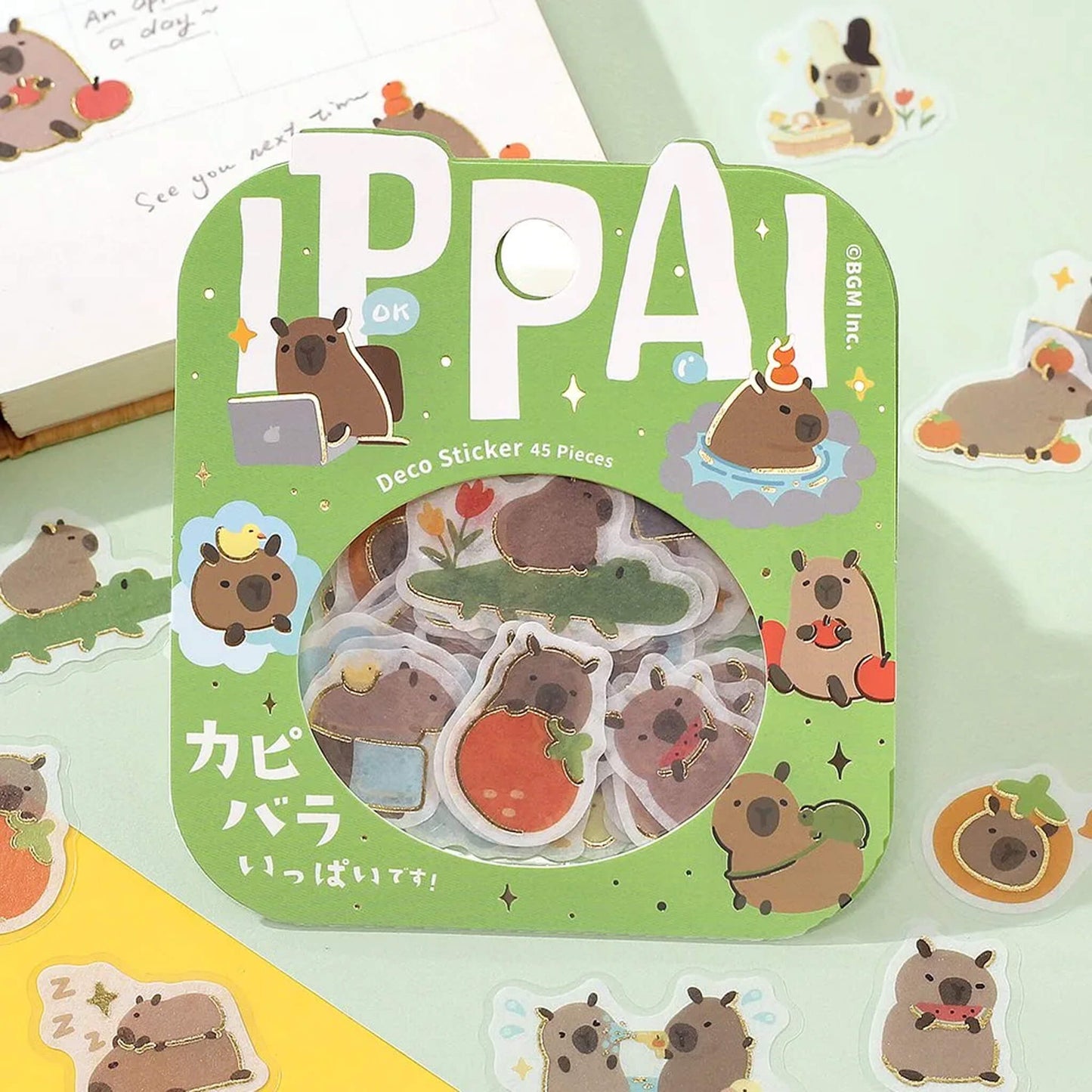 BGM Flake Sticker IPPAI - Capybaras - Flake Stickers