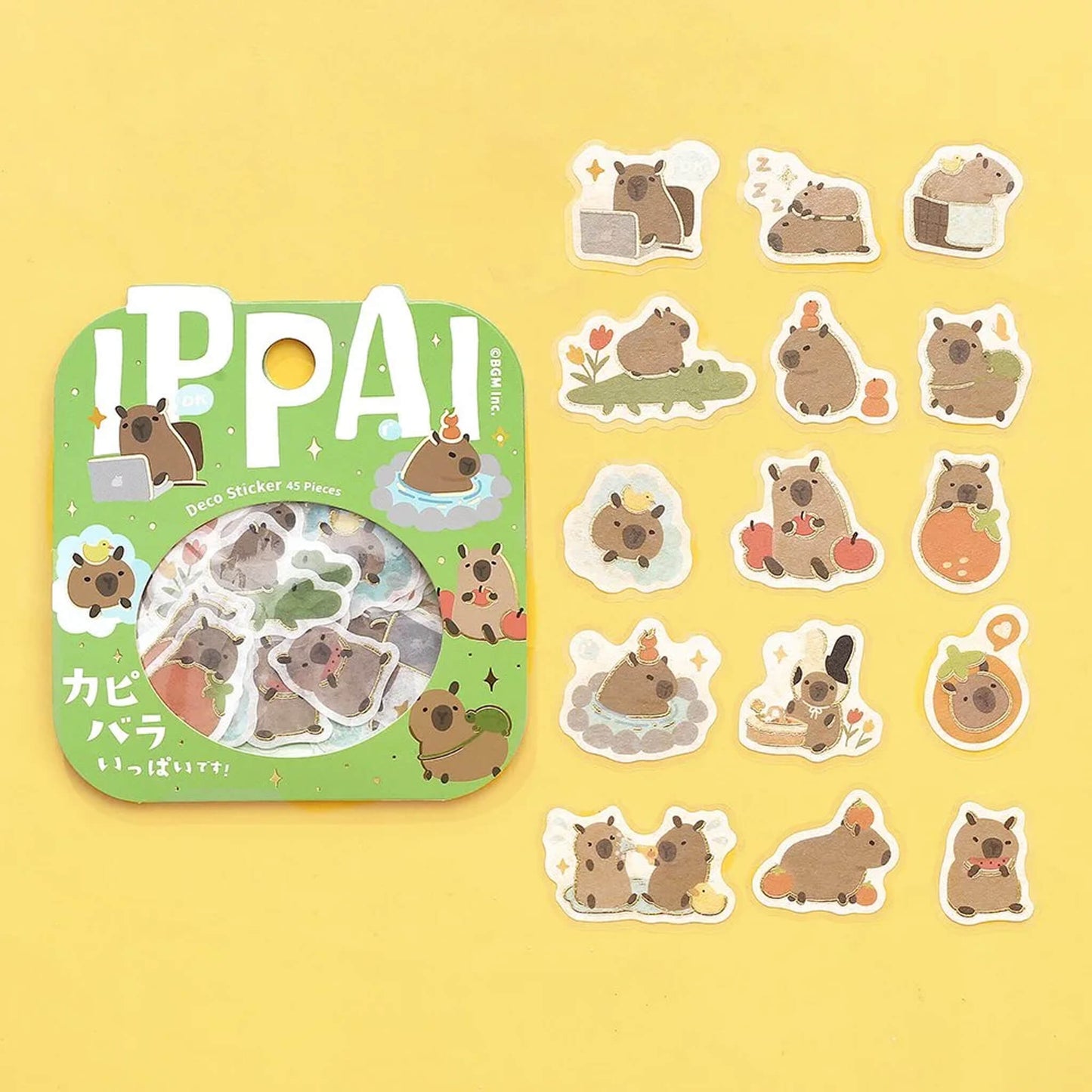 BGM Flake Sticker IPPAI - Capybaras - Flake Stickers