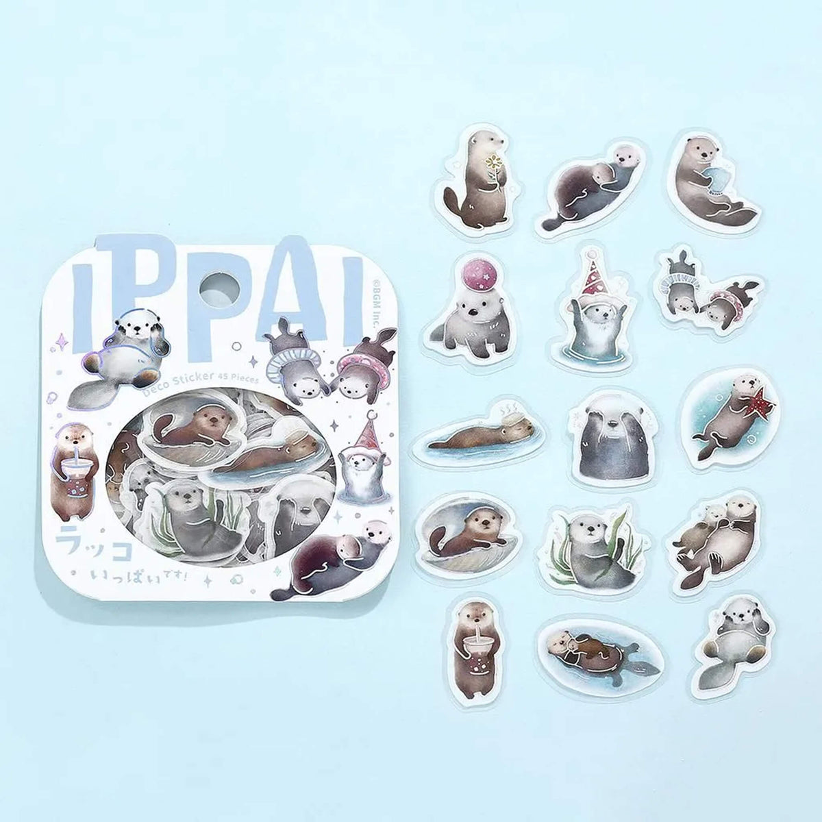 BGM Flake Sticker IPPAI - Sea Otters - Flake Stickers