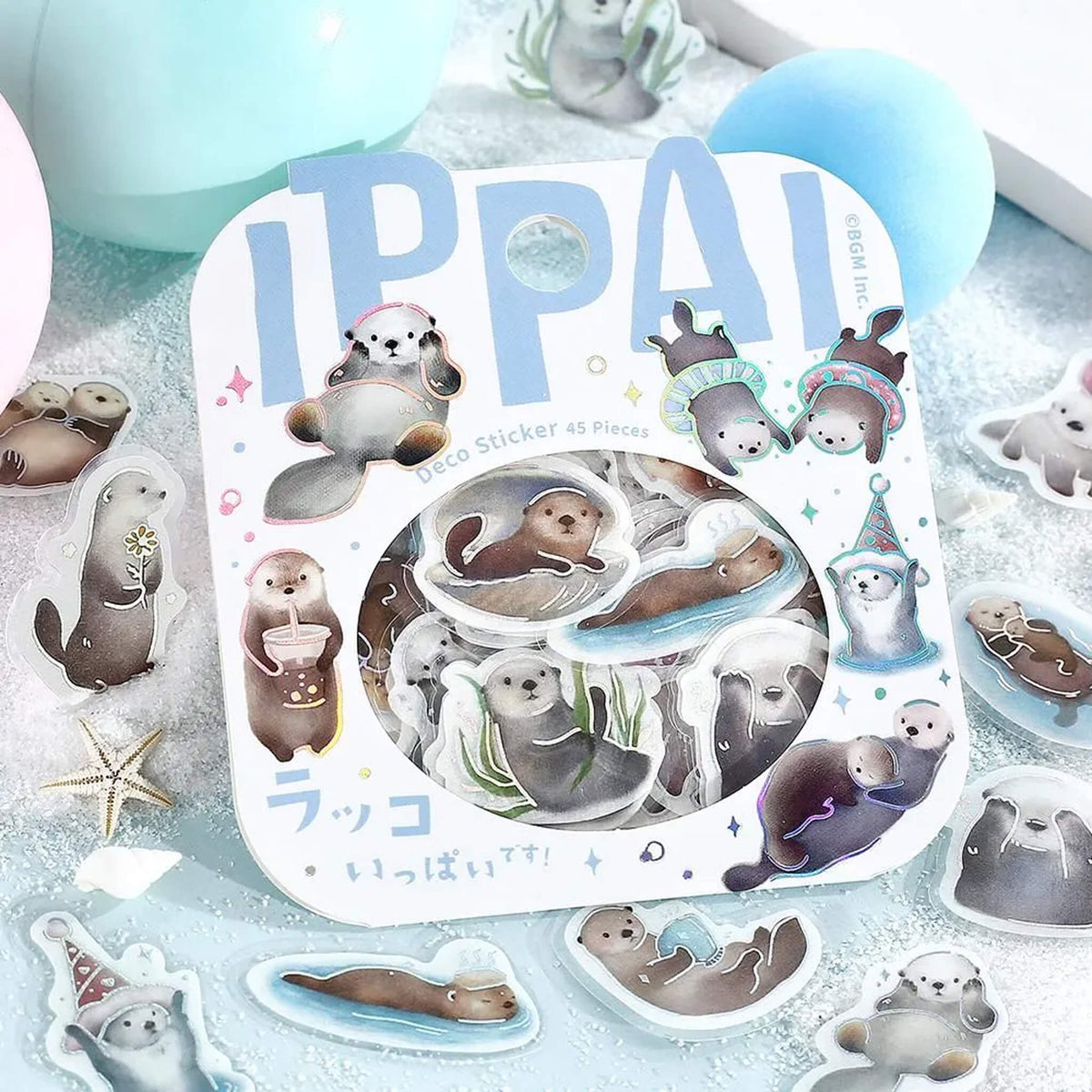 BGM Flake Sticker IPPAI - Sea Otters - Flake Stickers