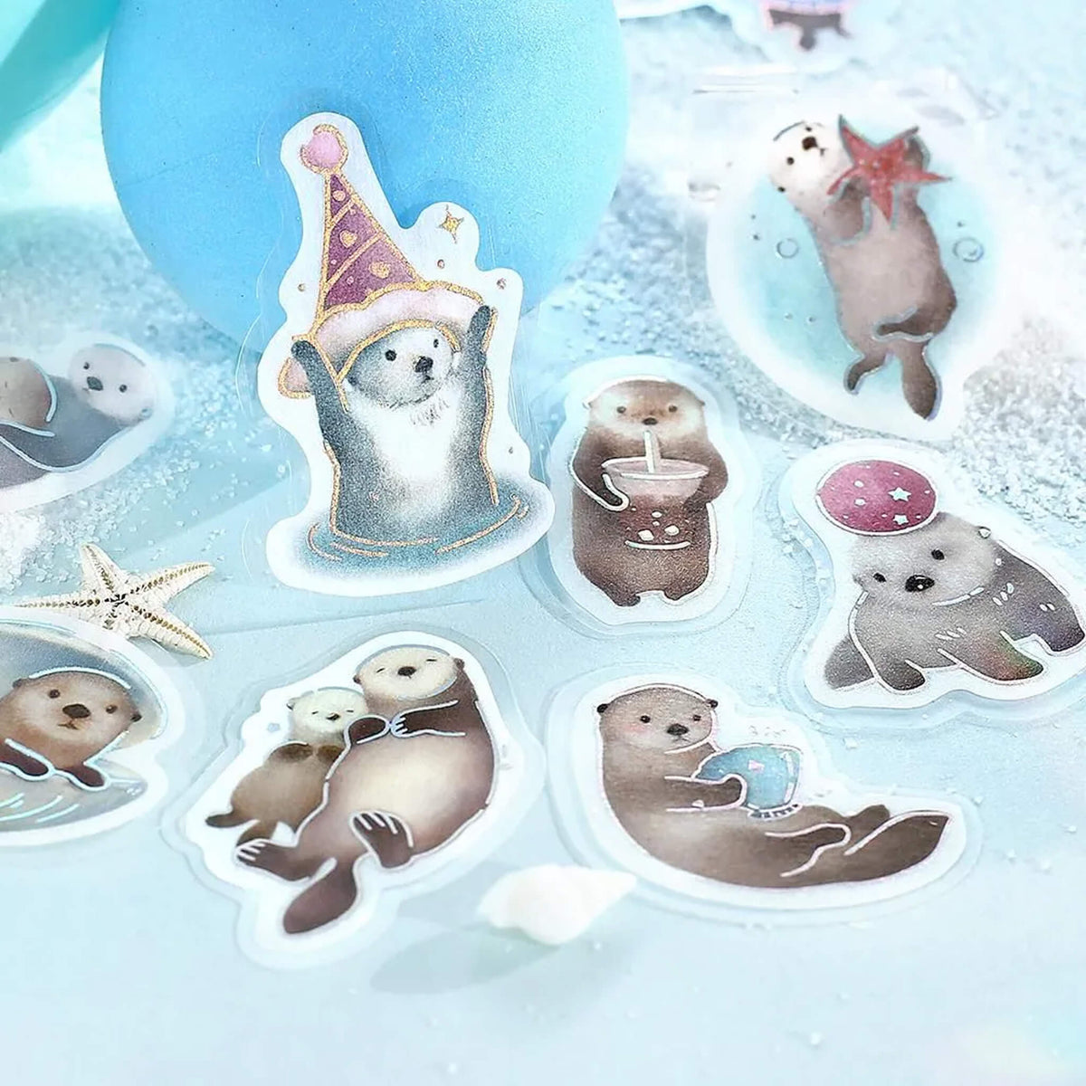 BGM Flake Sticker IPPAI - Sea Otters - Flake Stickers