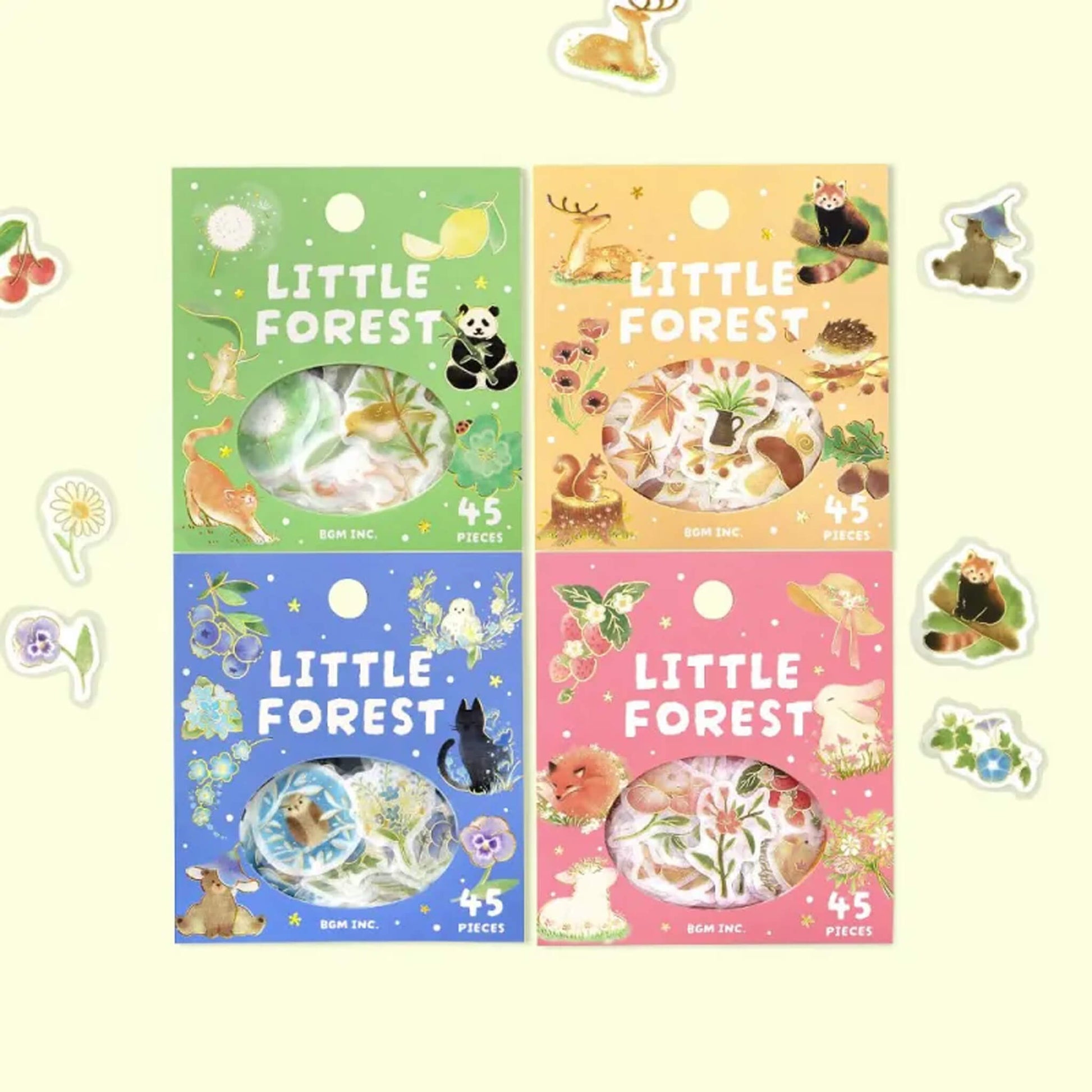 BGM Flake Sticker Little Forest - Green - Flake Stickers