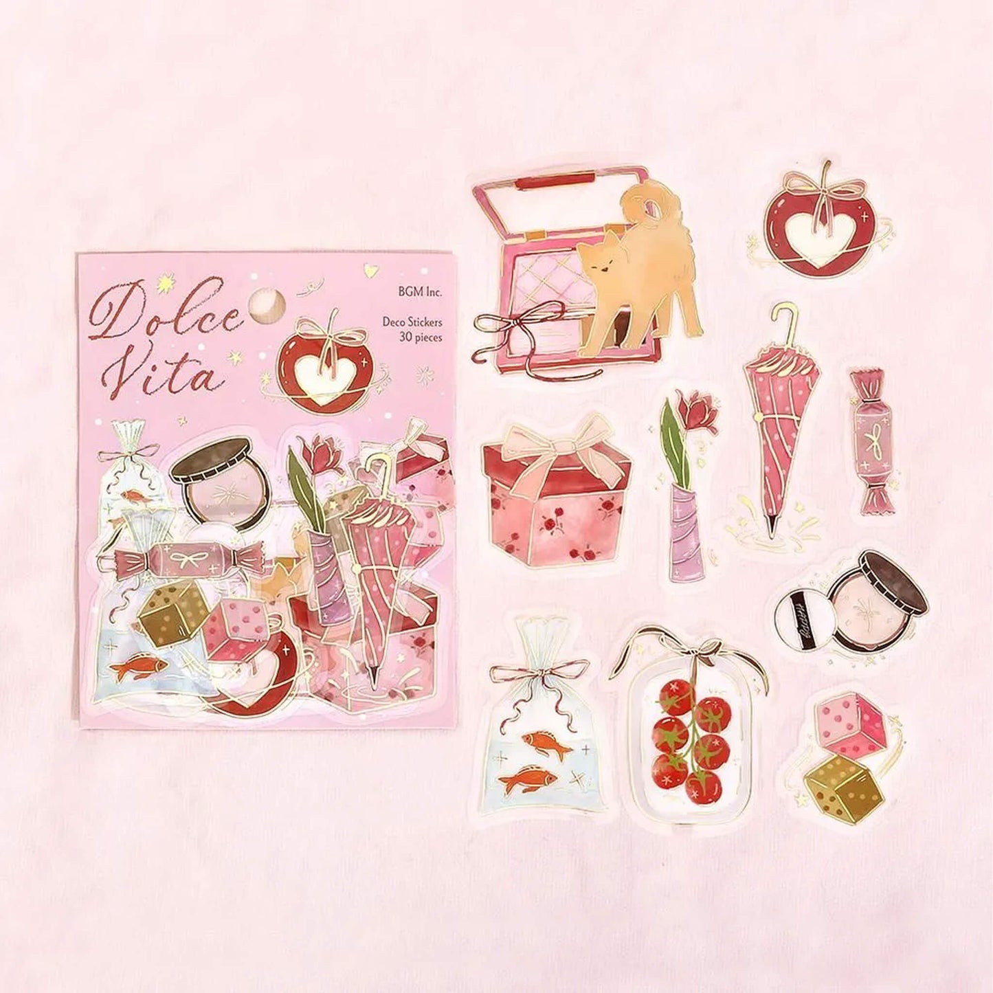 BGM Foil Clear Flake Sticker Dolce Vita - Gift - Giving Day - Flake Stickers