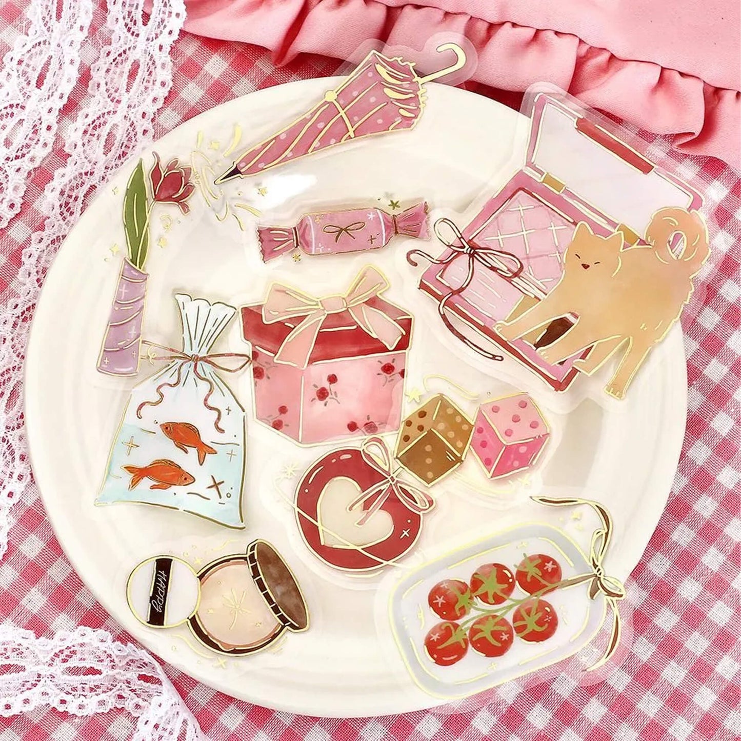 BGM Foil Clear Flake Sticker Dolce Vita - Gift - Giving Day - Flake Stickers