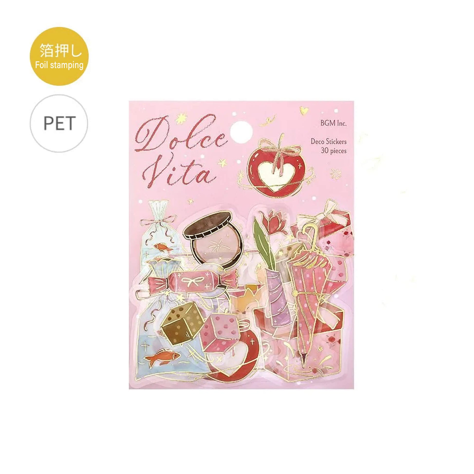 BGM Foil Clear Flake Sticker Dolce Vita - Gift - Giving Day - Flake Stickers