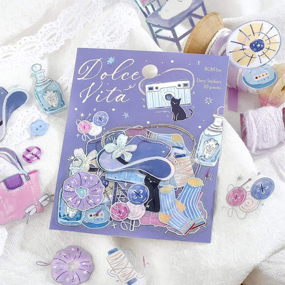 BGM Foil Clear Flake Sticker Dolce Vita - Little Moments - Flake Stickers