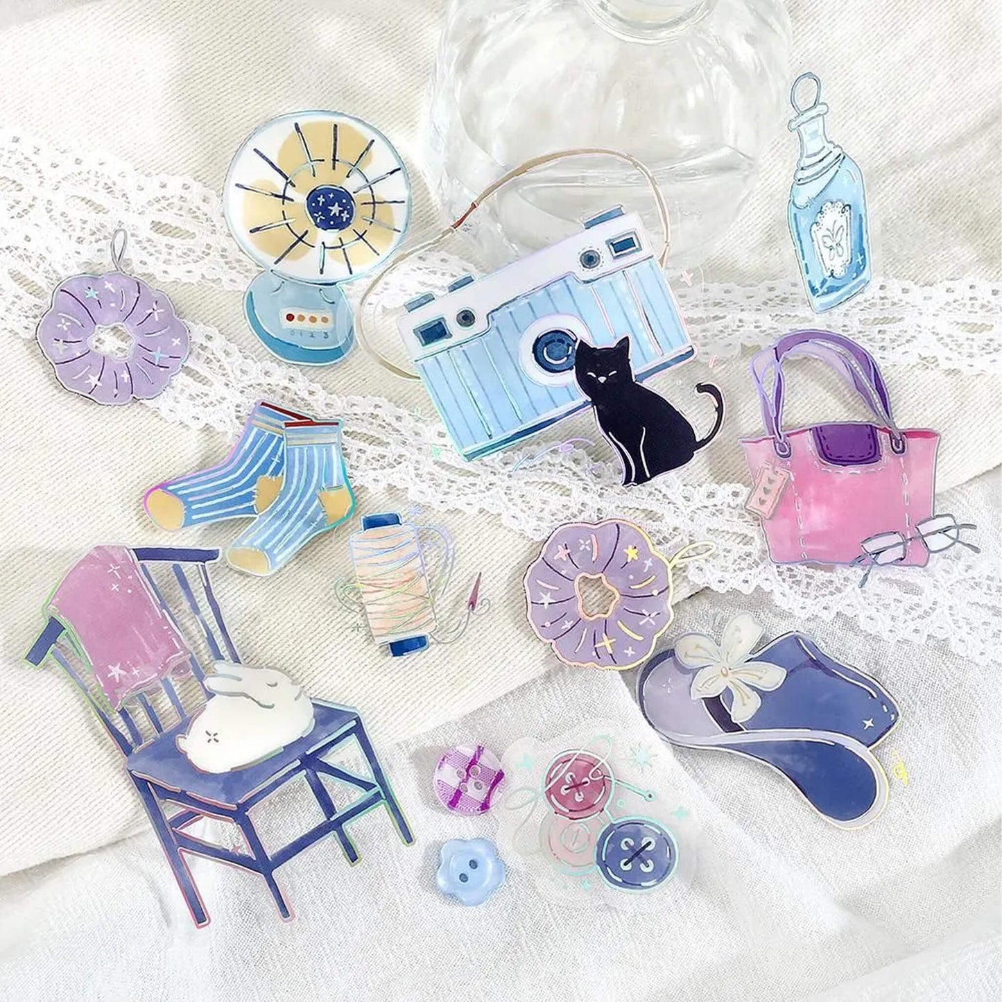 BGM Foil Clear Flake Sticker Dolce Vita - Little Moments - Flake Stickers
