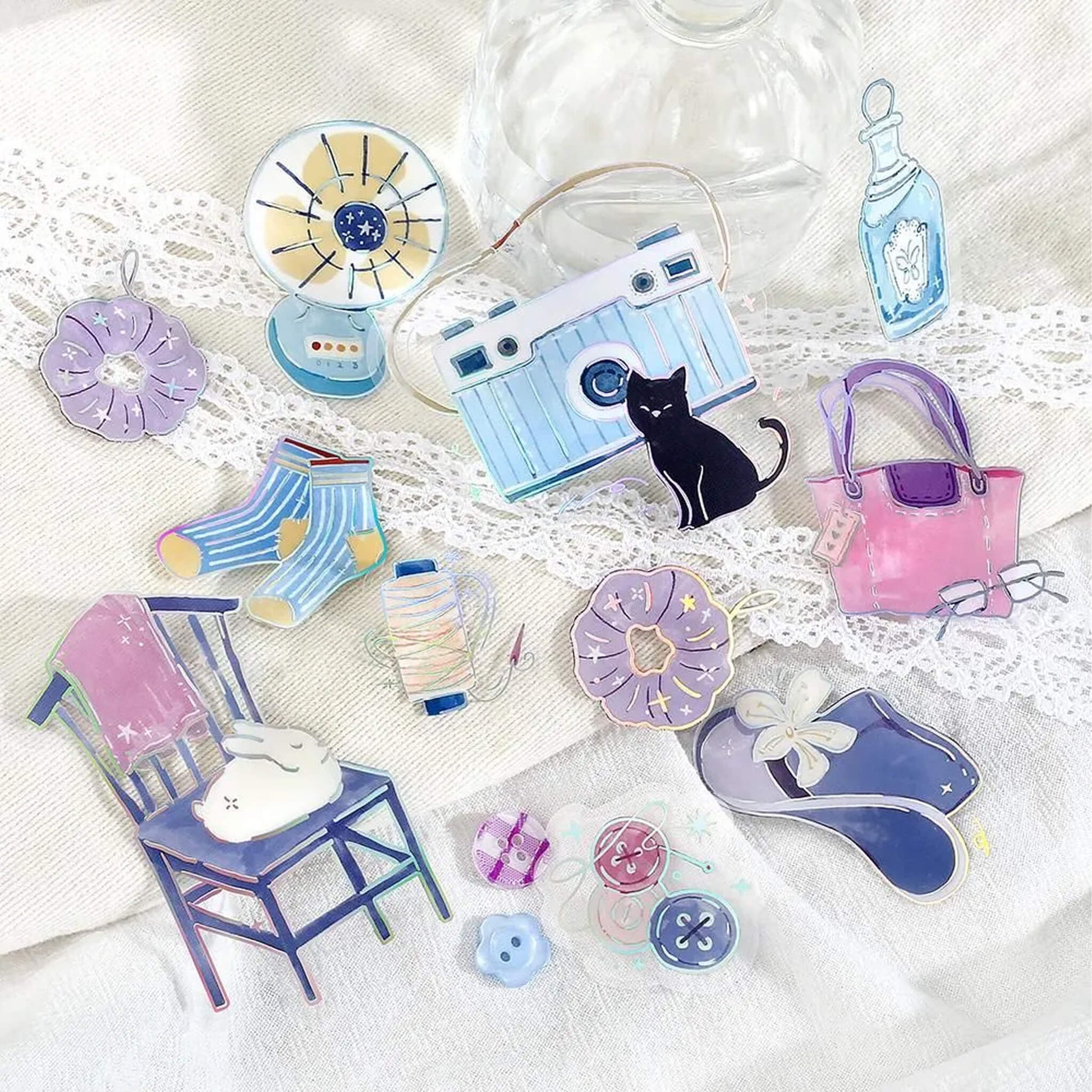 BGM Foil Clear Flake Sticker Dolce Vita - Little Moments - Flake Stickers