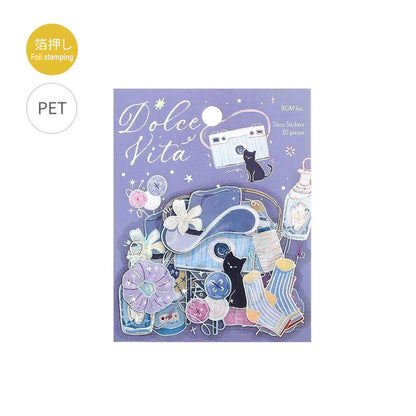 BGM Foil Clear Flake Sticker Dolce Vita - Little Moments - Flake Stickers