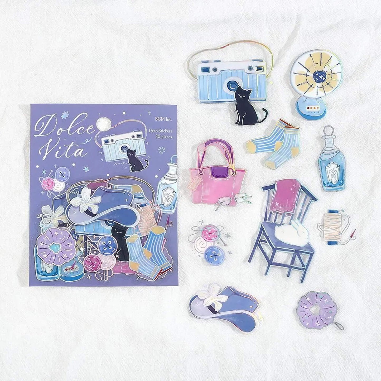 BGM Foil Clear Flake Sticker Dolce Vita - Little Moments - Flake Stickers