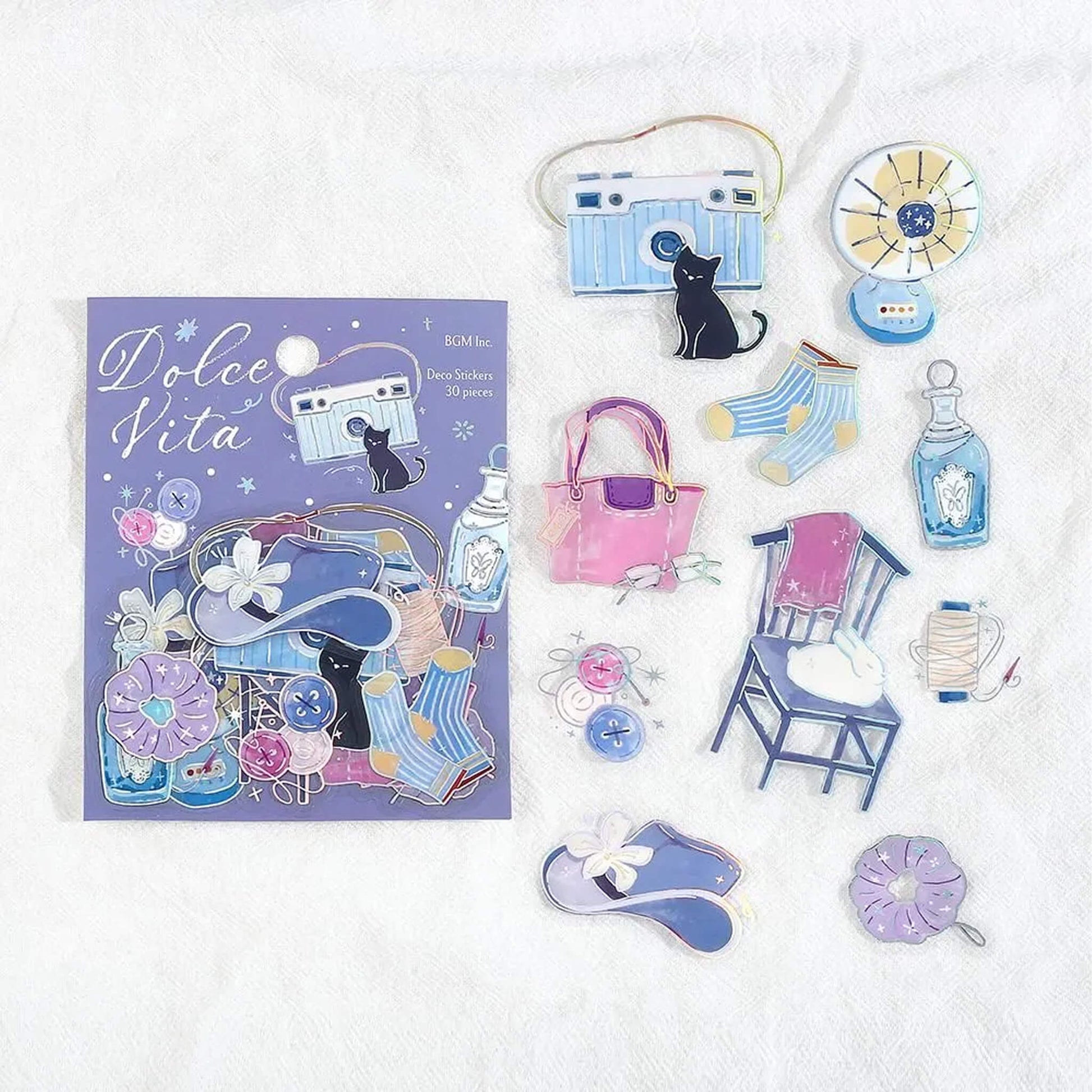 BGM Foil Clear Flake Sticker Dolce Vita - Little Moments - Flake Stickers