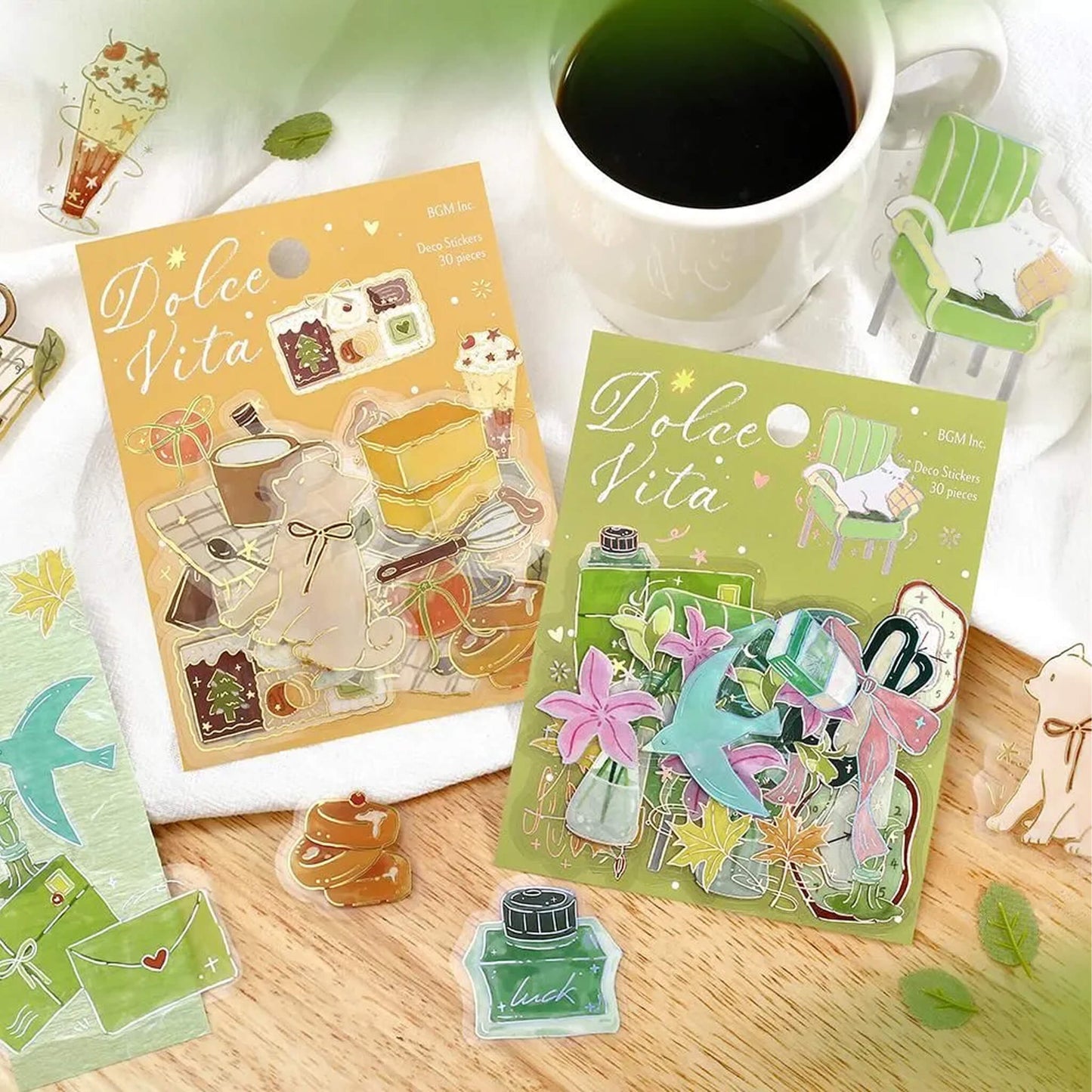 BGM Foil Clear Flake Sticker Dolce Vita - Sweet Recipe - Flake Stickers